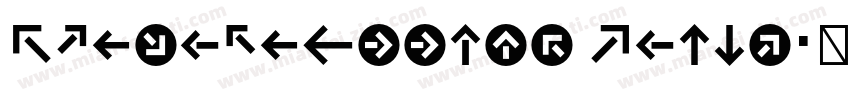 KlavikaArrows Light字体转换